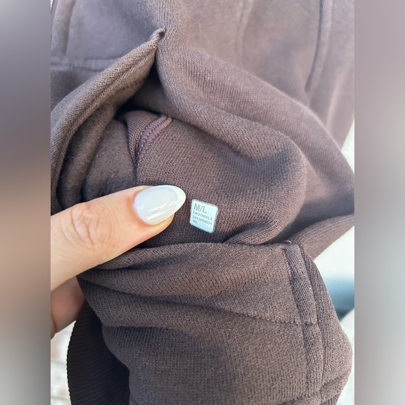 Lululemon Scuba Oversized Half-Zip Hoodie + Oversized Jogger in Espresso SET - Picture 9 of 10